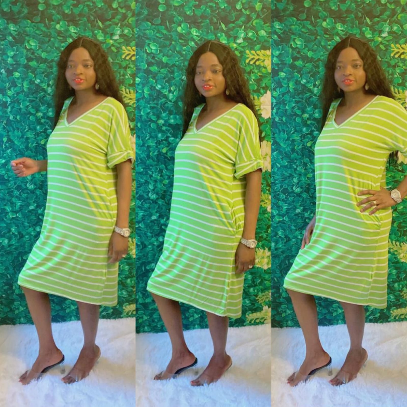 Stripe Chill Dress (Green)