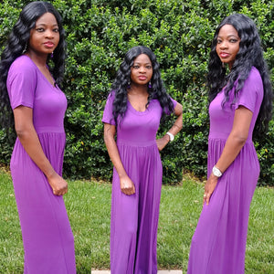 Grab & Go ( Purple Jumpsuit)