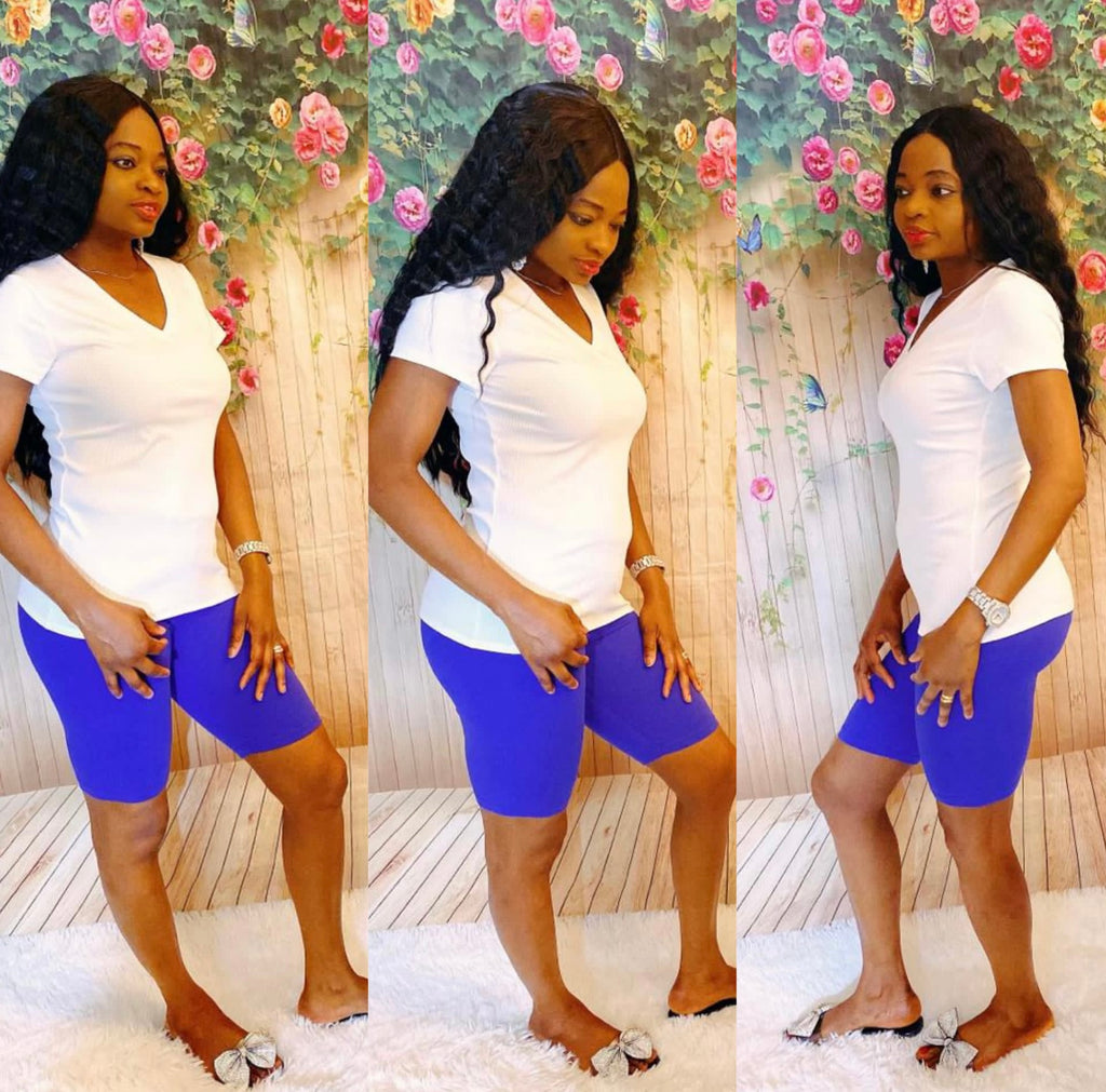 Biker Short ( Bright Blue)