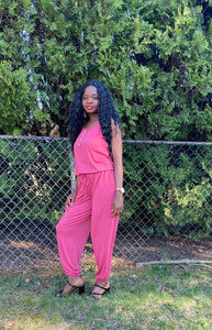 Grab and Go Jumpsuit (Rose)