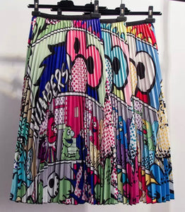 Tammy cartoon print skirt