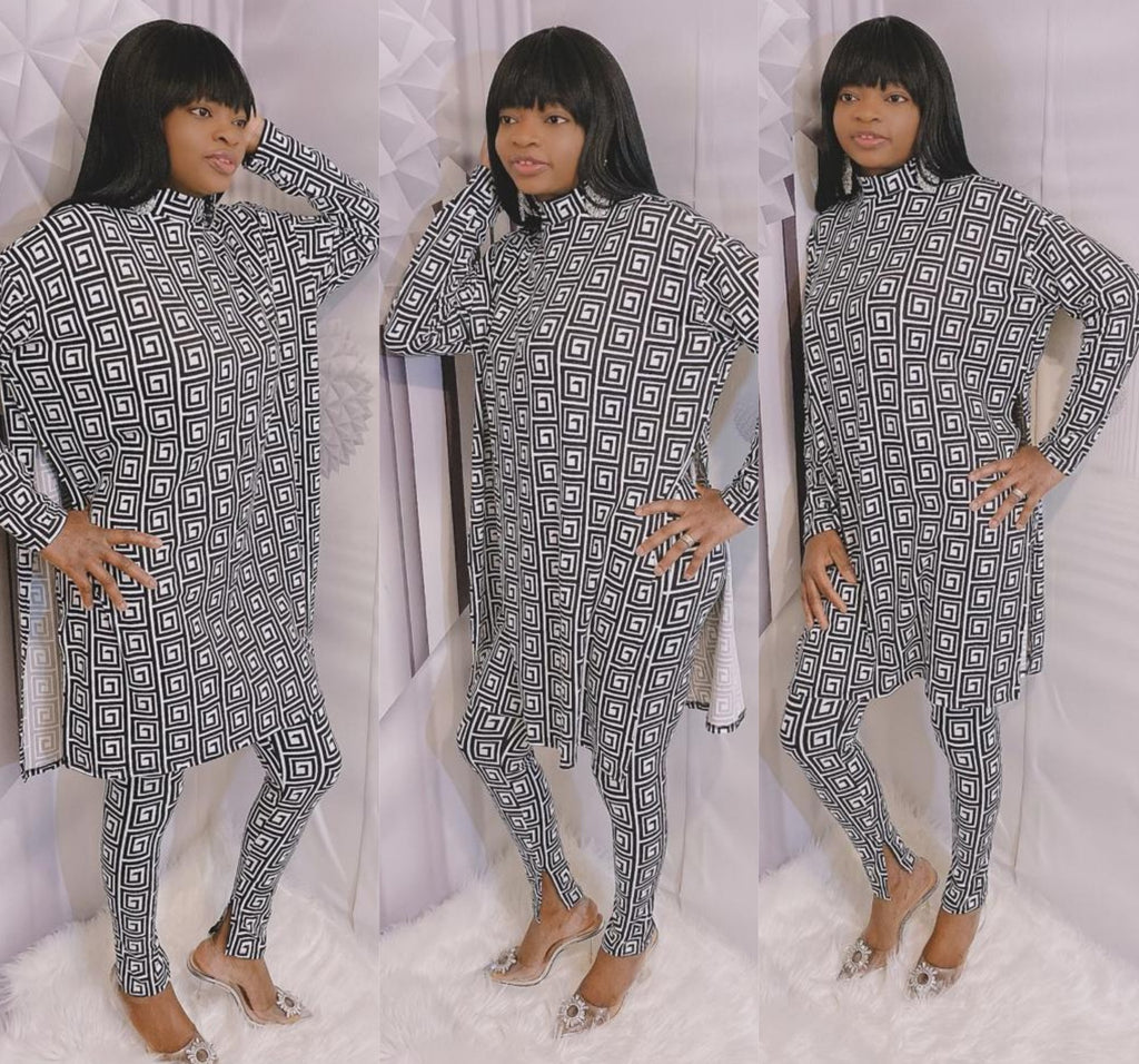 Posh  Set ( Black White)