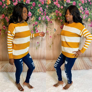 Fall Stripe Me Sweater