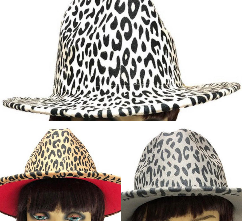 Leopard Fedora Hat